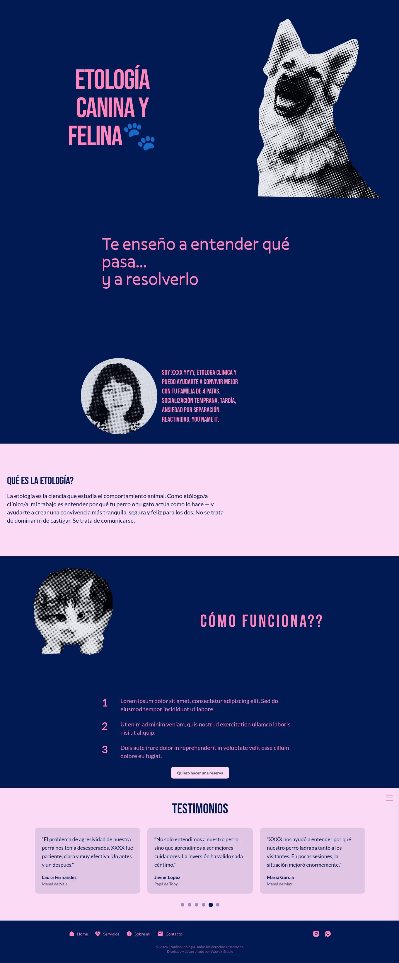 ETHOLOGIST'S WEBSITE preview